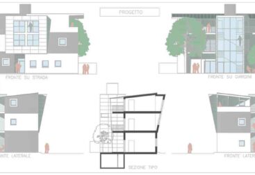Progetto di edificio residenziale moderno