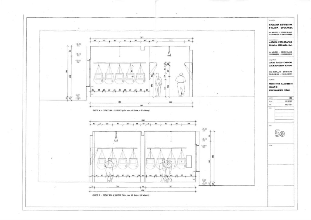 Galleria Speranza in Pianta progetto di allestimento